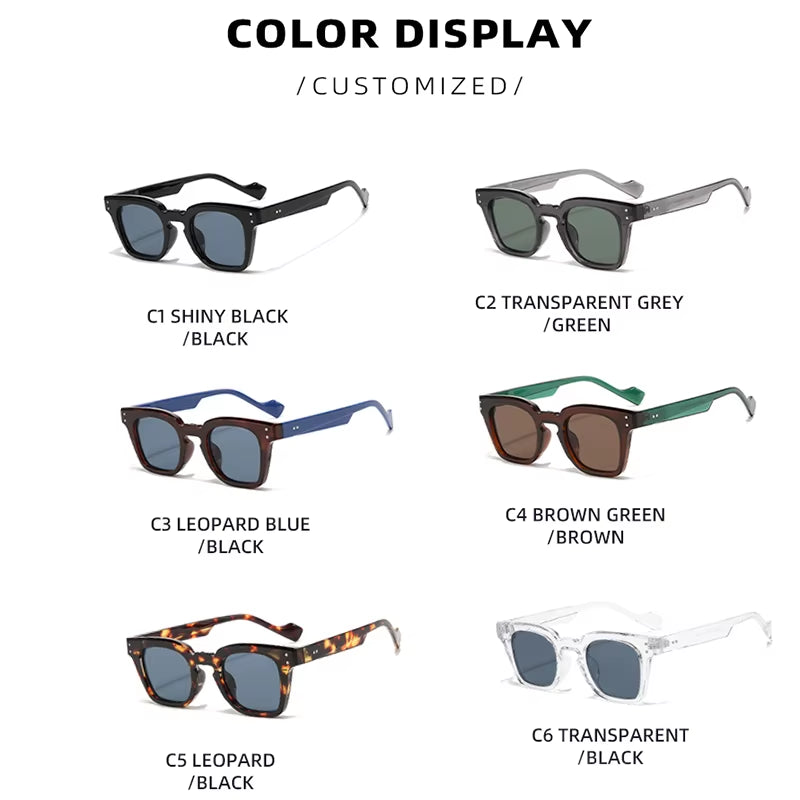 2024 Latest Classic Sunglasses Men Luxury Brand Designer Vintage Retro Square Women anti Blue Light Sun Glasses UV400 Shades